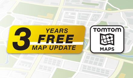 TomTom Maps with 3 Years Free-of-charge updates - X703D-A5